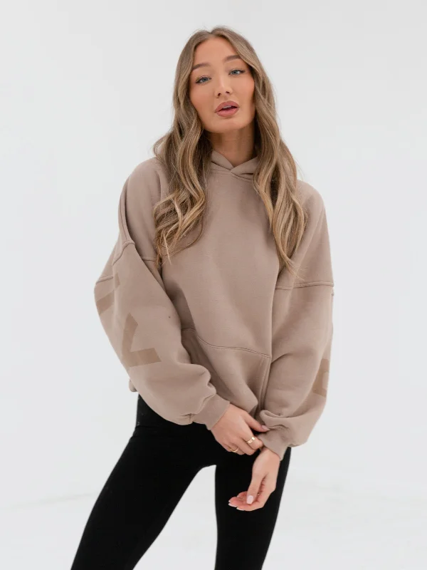 Tonal Isabel Oversized Hoodie - Tan