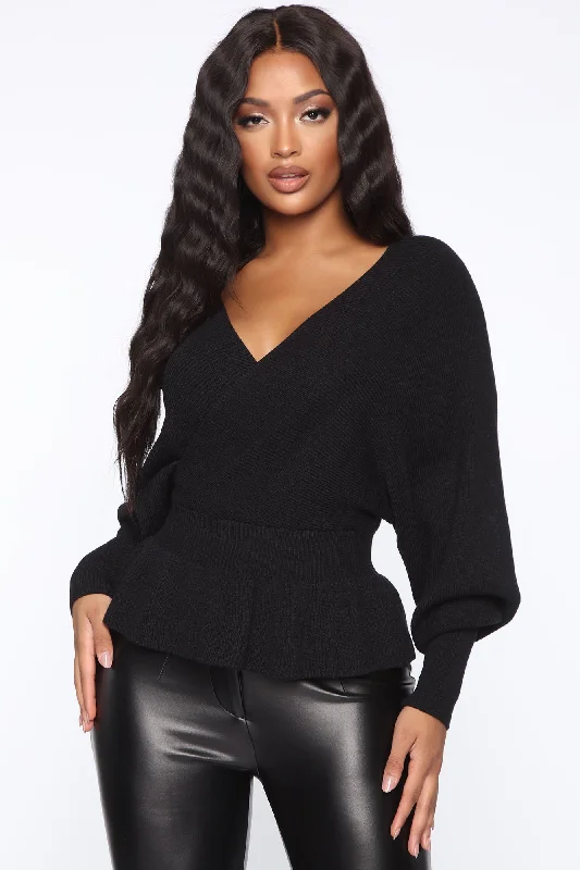 Can't Get Enough Of You Sweater - Black