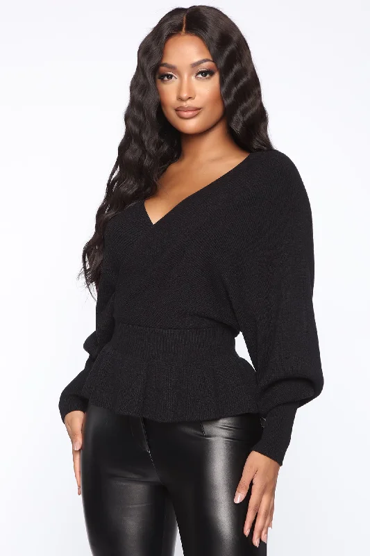 Can't Get Enough Of You Sweater - Black