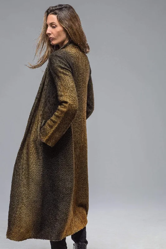 Caruba Long Duster In Gold