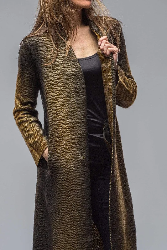 Caruba Long Duster In Gold