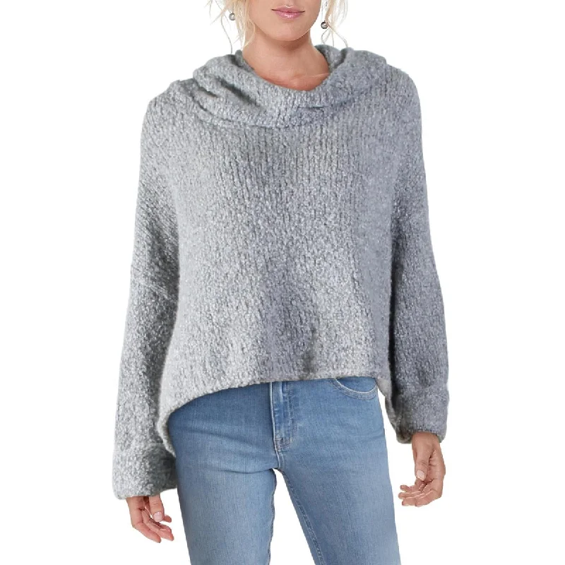 Free People BFF Women's Soft Knit High Low Long Sleeve Oversized Cowl Neck Sweater