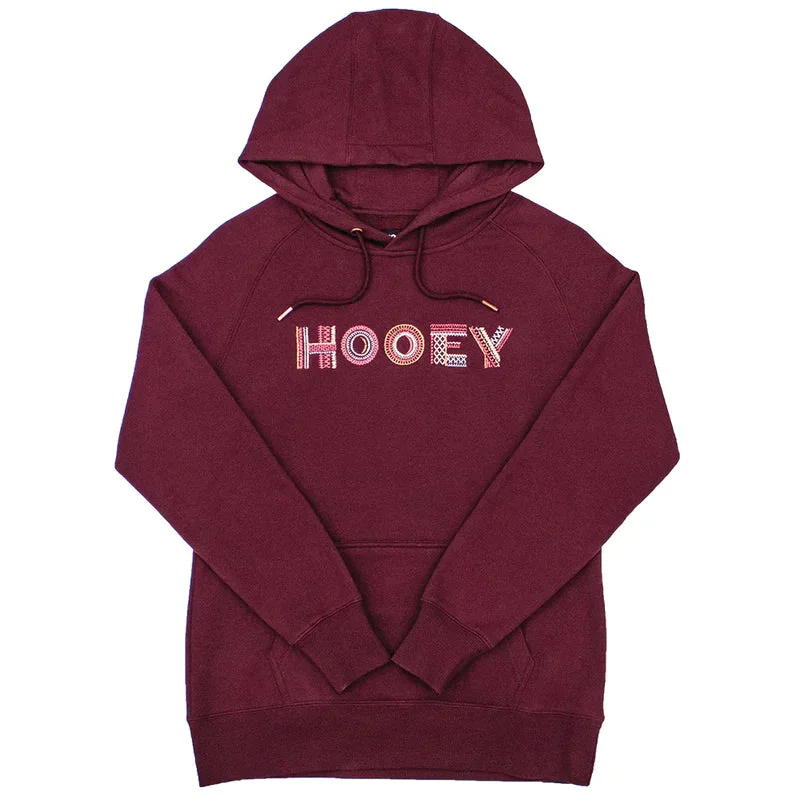 Women's Hooey Maroon Artisan Hoodie #HH1196BU