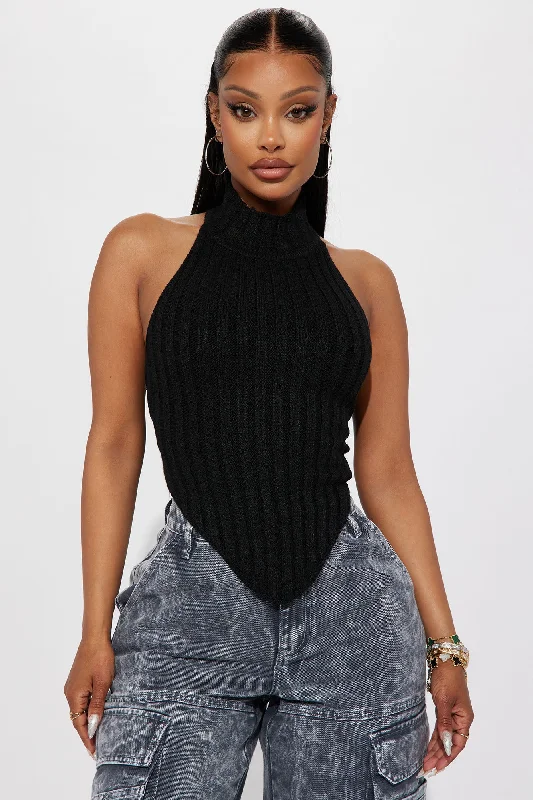 Kinslie Sweater Top - Black