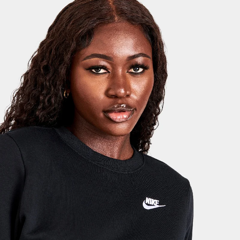 Nike Sportswear Women's Club Fleece Crewneck Black / White