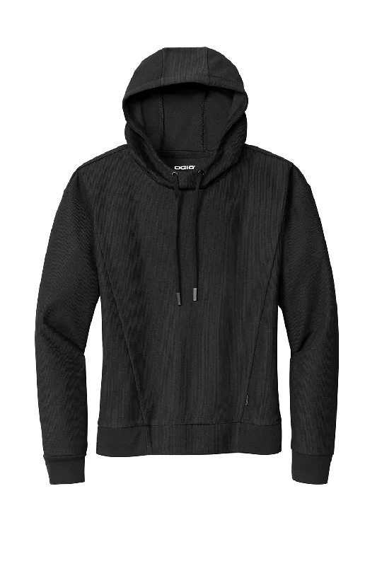 Ogio Womens Revive Hooded Sweatshirt Hoodie - Blacktop