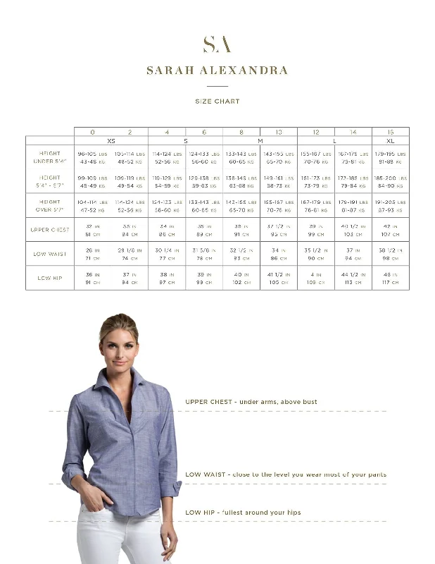 Sarah Alexandra Signature Shirt: Denim does the Country Club