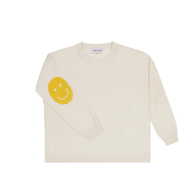 Smile Patch Cashmere Blend Sweater