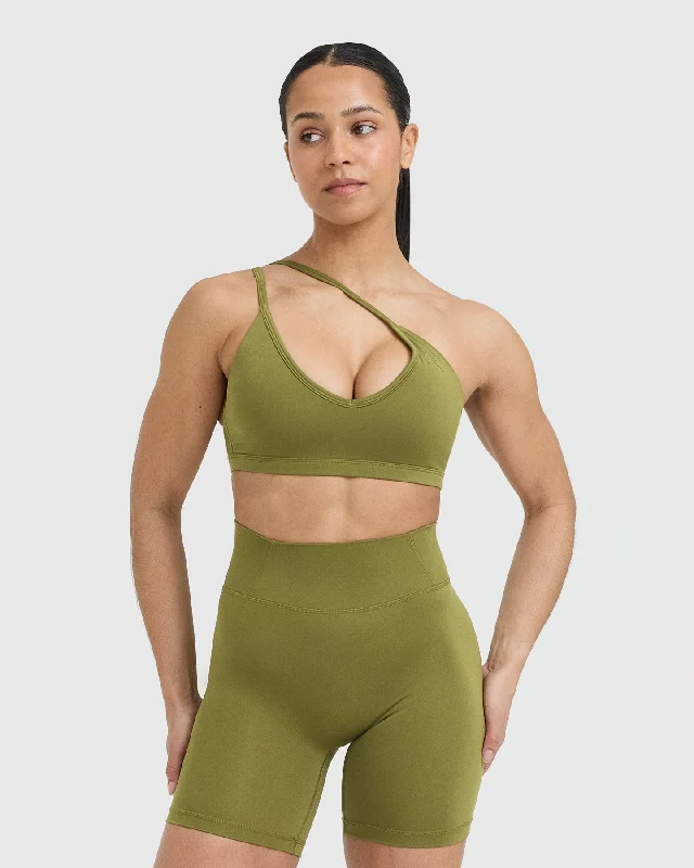 Timeless Strappy Bralette | Olive Green