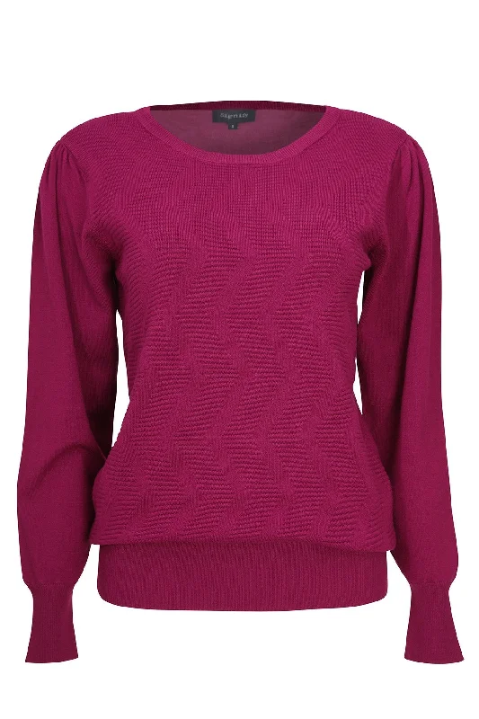 Viscose Rich rib front Jersey | RASPBERRY | 5722ZR