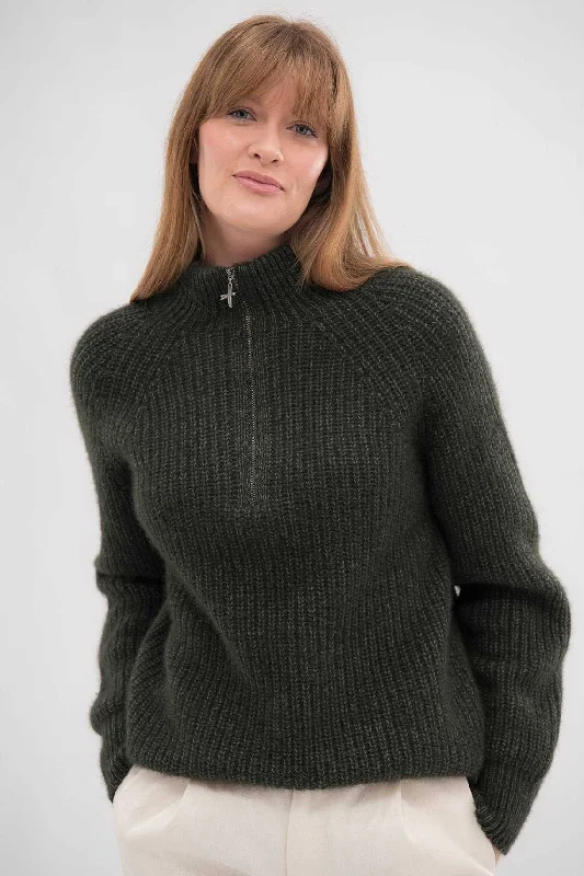 Womens Kenzie Zip Sweater