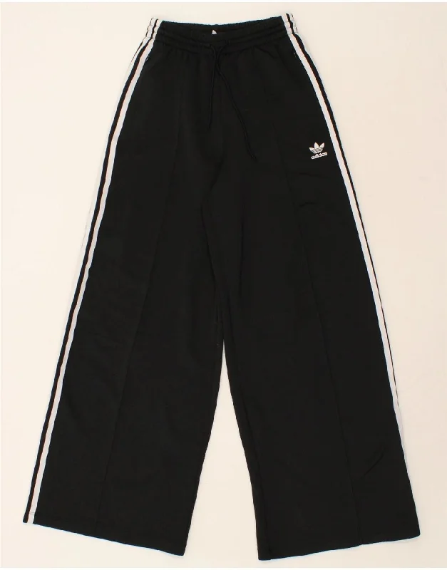 ADIDAS Womens Tracksuit Trousers UK 6 XS Black