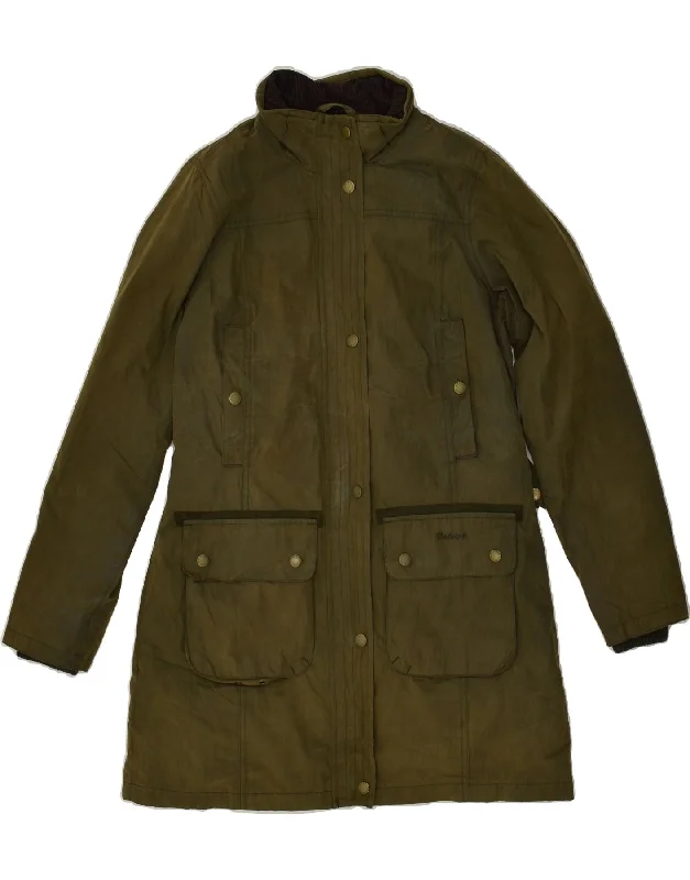 BARBOUR Womens Utility Jacket UK 10 Small Khaki