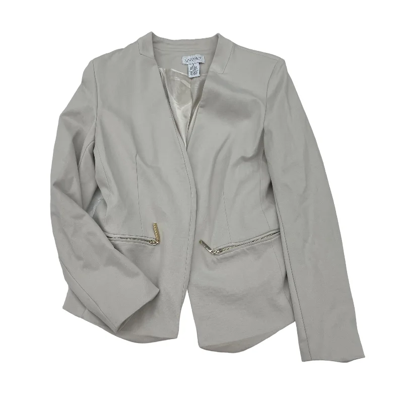 Cream Blazer Carmen By Carmen Marc Valvo, Size S