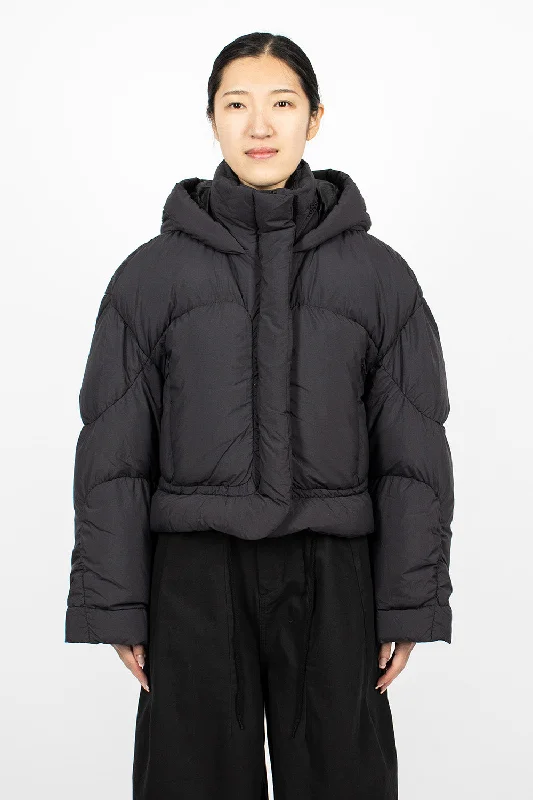 Hooded Puffer Jacket Black