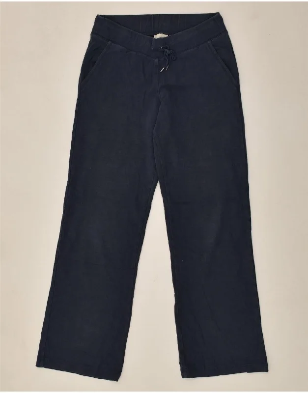 L.L.BEAN Womens Tracksuit Trousers UK 6 XS Navy Blue Cotton