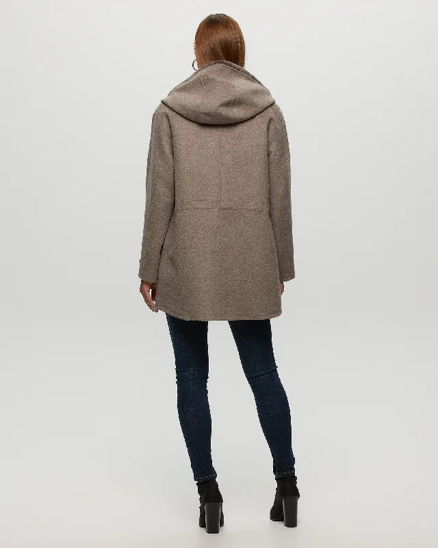 Loro Piana Cashmere & Wool Parka With Merino Shearling Lamb Hood Trim