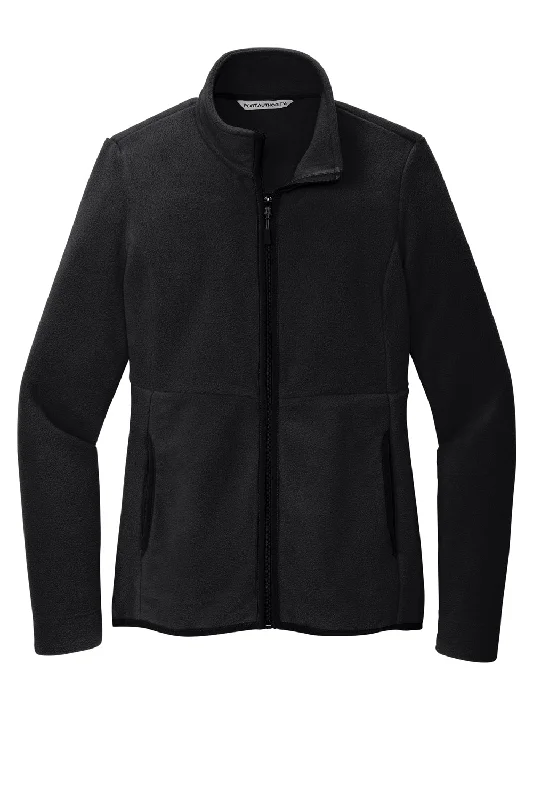 Port Authority Womens Connection Pill Resistant Fleece Full Zip Jacket - Deep Black