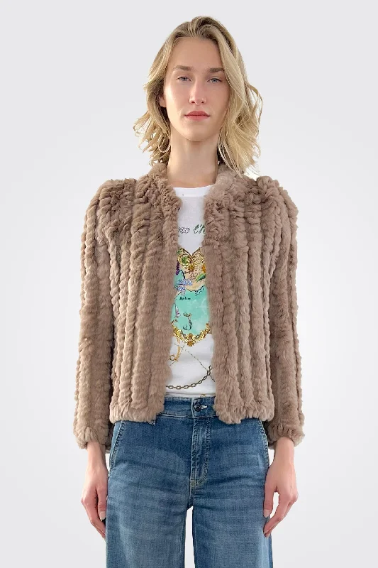 Rosa Fur Jacket - Sepia