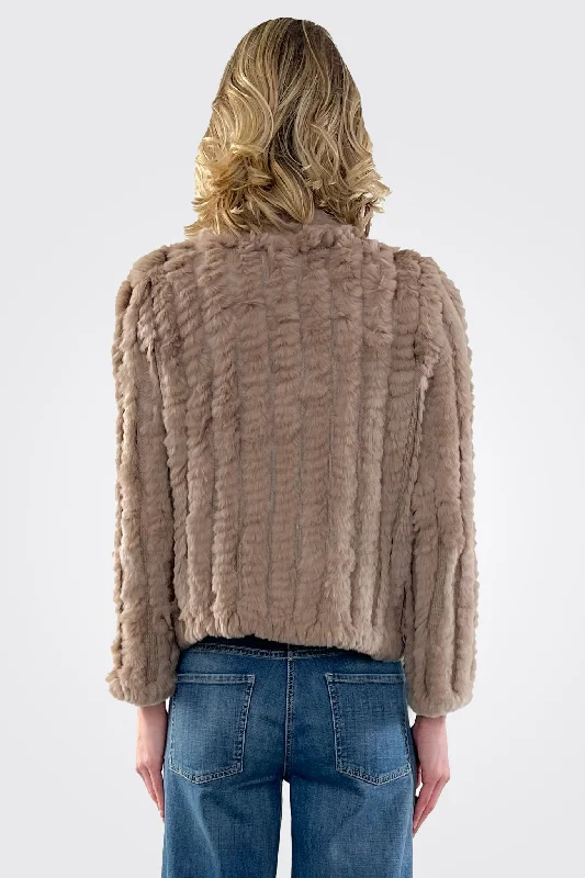 Rosa Fur Jacket - Sepia