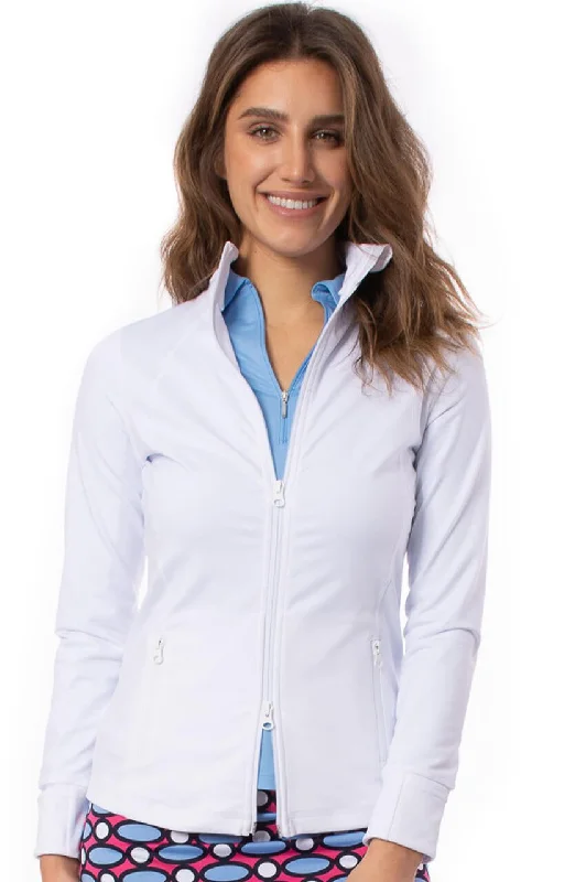 White Double-Zip Sport Jacket