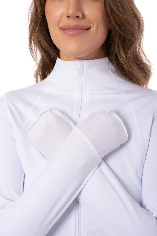 White Double-Zip Sport Jacket