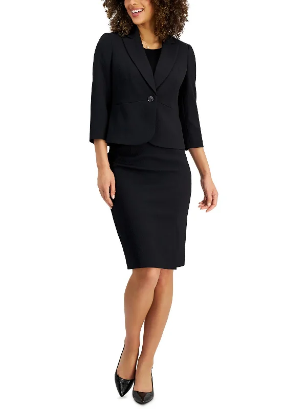 Womens Textured 2PC Skirt Suit