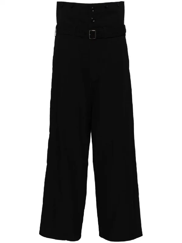 Y'S Women Ko-High Waist  Belted Trousers