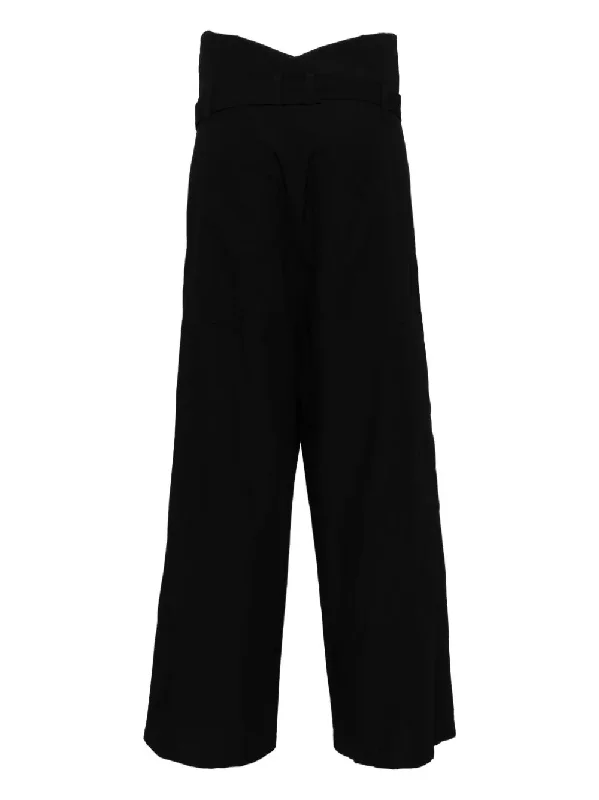 Y'S Women Ko-High Waist  Belted Trousers