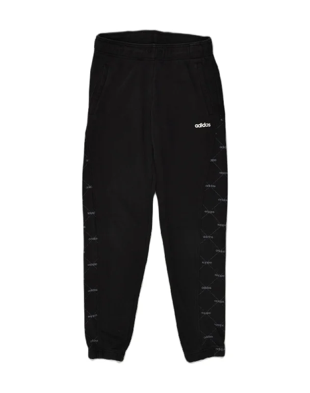 ADIDAS Womens Tracksuit Trousers Joggers UK 4-6 XS Black Cotton