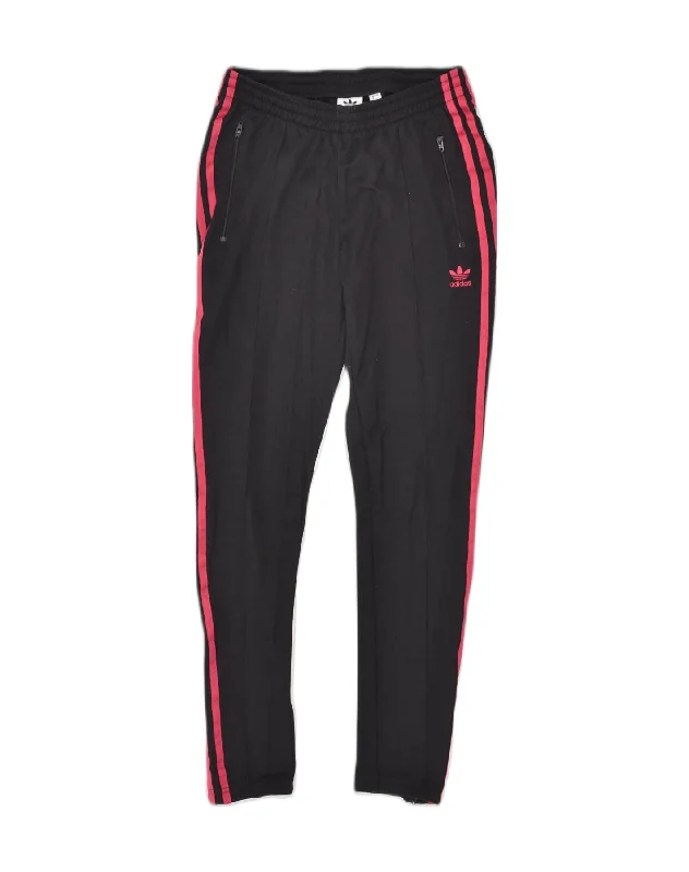 ADIDAS Womens Tracksuit Trousers UK 8 Small Black Cotton