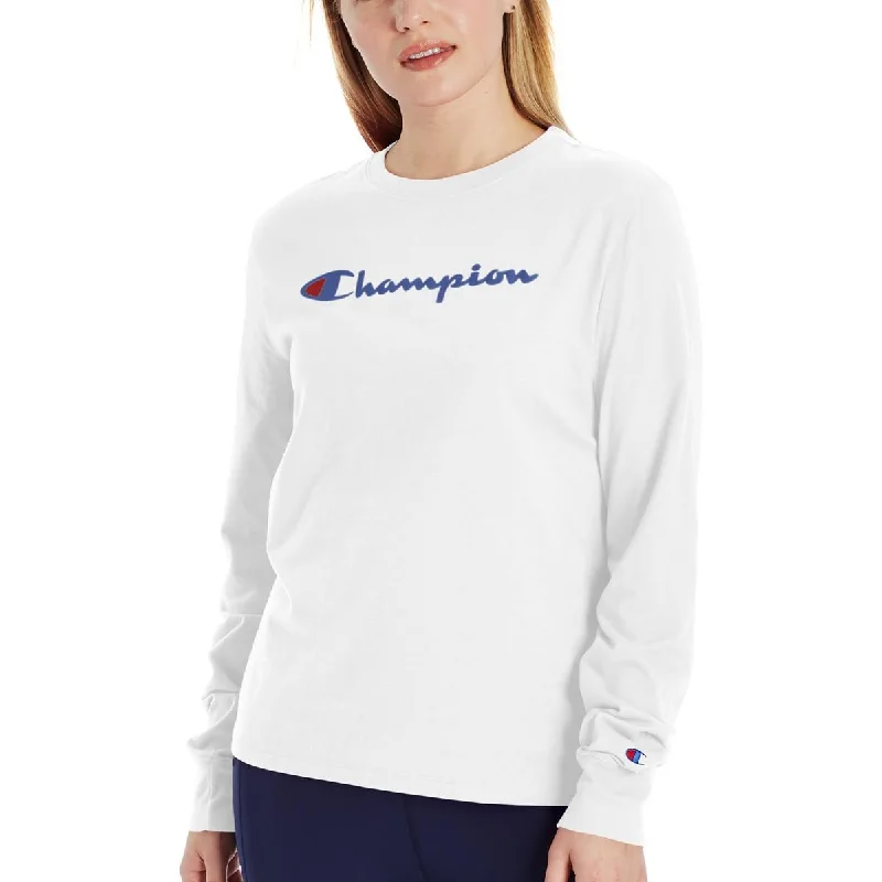 Champion Womens Logo Fitness Pullover Top