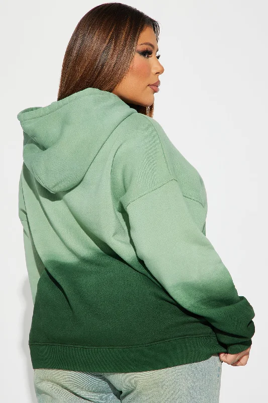 Off Duty Ombre Fleece Sweatshirt - Green