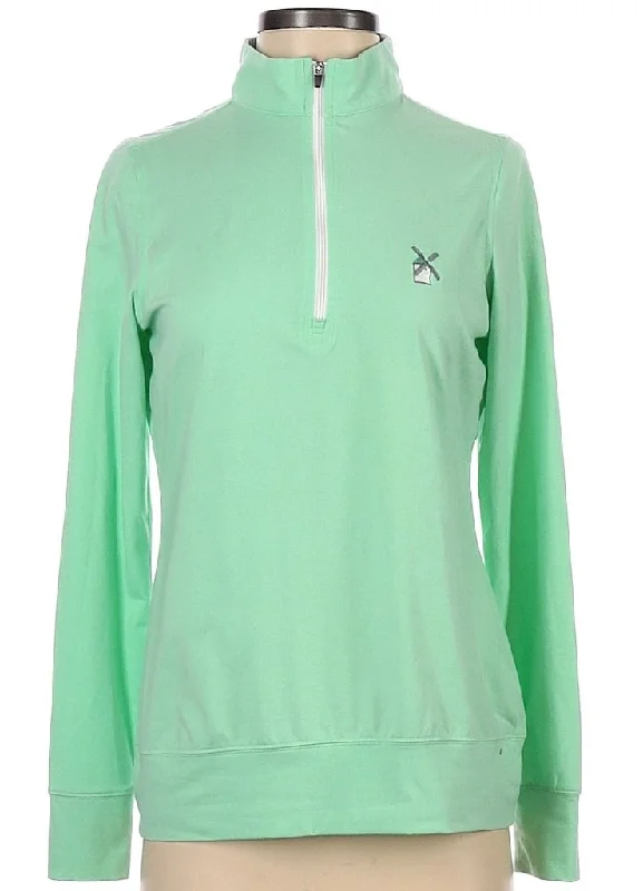 Straight Down Women's Mint Green Pullover w/ Logo Size S MSP$79