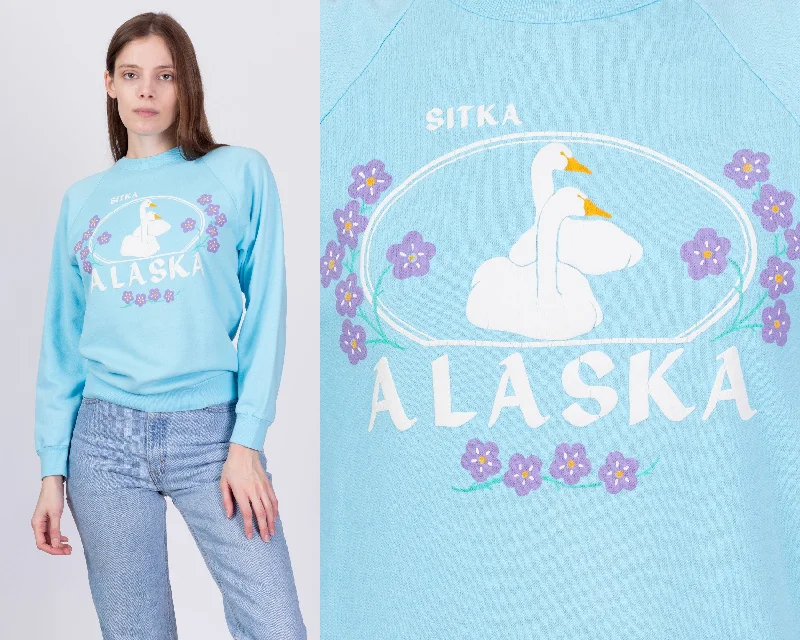 80s Sitka Alaska Swan Sweatshirt - Small