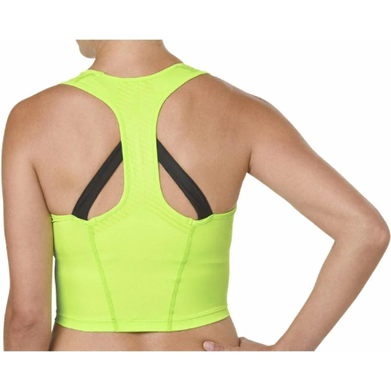 Asics Moving Womens Running Vest Crop Top - Green