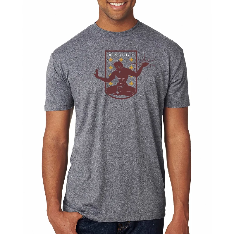 DCFC Three Color Crest Tee - Grey