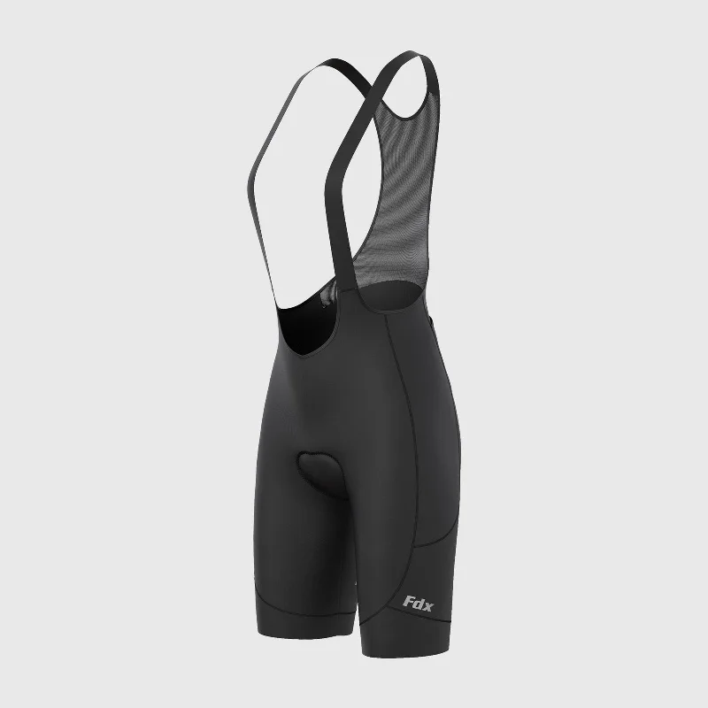 Fdx Duo Black Women's & Girl's Padded Summer Cycling Cargo Bib Shorts