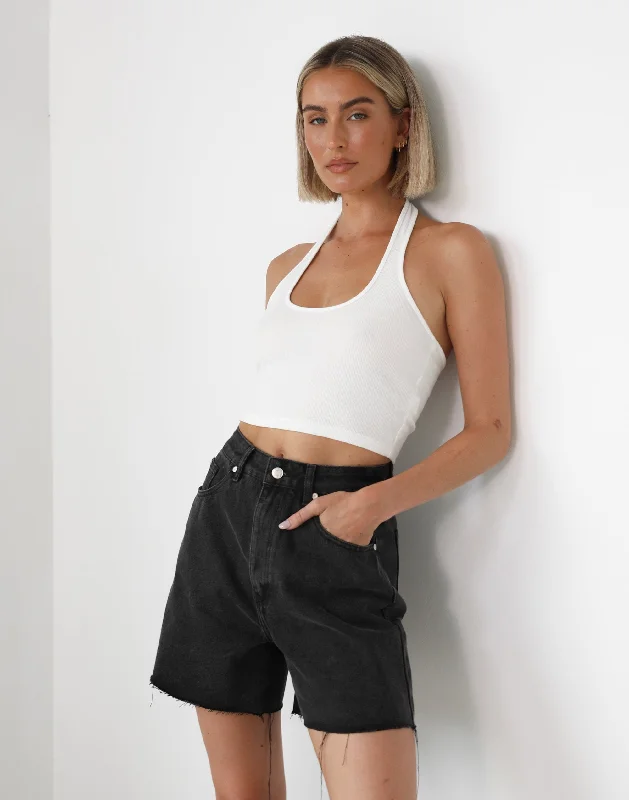 Jordan Denim Shorts (Dark Grey)