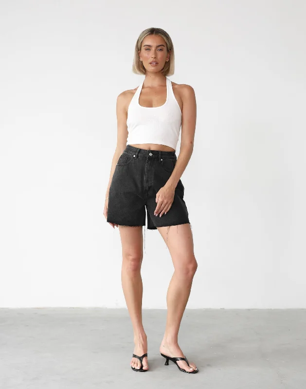 Jordan Denim Shorts (Dark Grey)