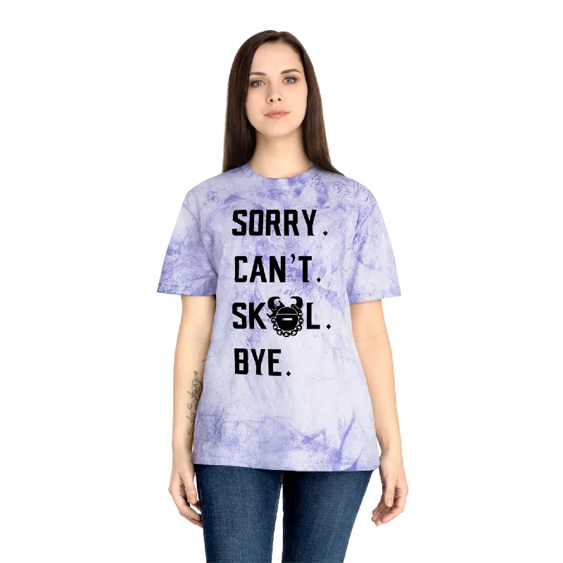 Unisex Color Blast T-Shirt - Sorry. Can't. Bye.