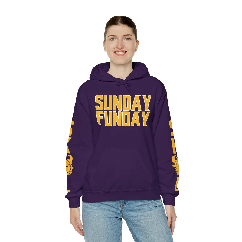 Unisex Heavy Blend™ Hooded Sweatshirt - SUNDAY FUNDAY + Original (Sleeves)