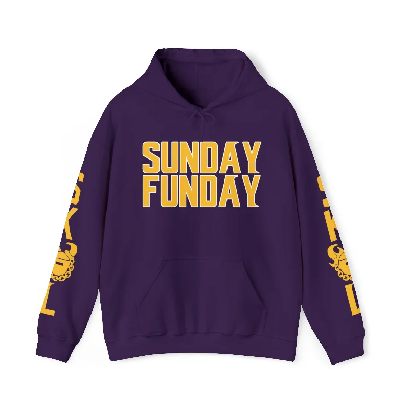 Unisex Heavy Blend™ Hooded Sweatshirt - SUNDAY FUNDAY + Original (Sleeves)