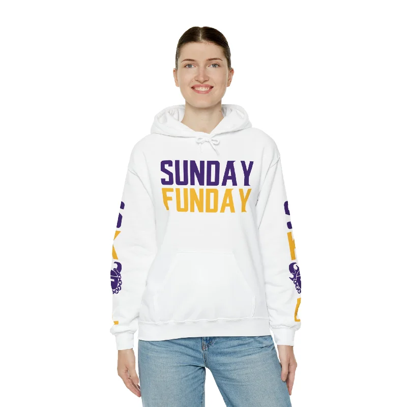 Unisex Heavy Blend™ Hooded Sweatshirt - SUNDAY FUNDAY + Original (Sleeves)