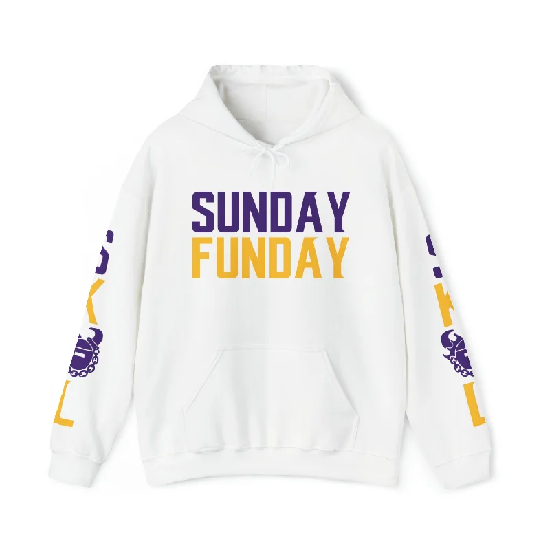 Unisex Heavy Blend™ Hooded Sweatshirt - SUNDAY FUNDAY + Original (Sleeves)