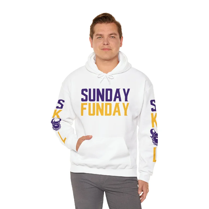 Unisex Heavy Blend™ Hooded Sweatshirt - SUNDAY FUNDAY + Original (Sleeves)