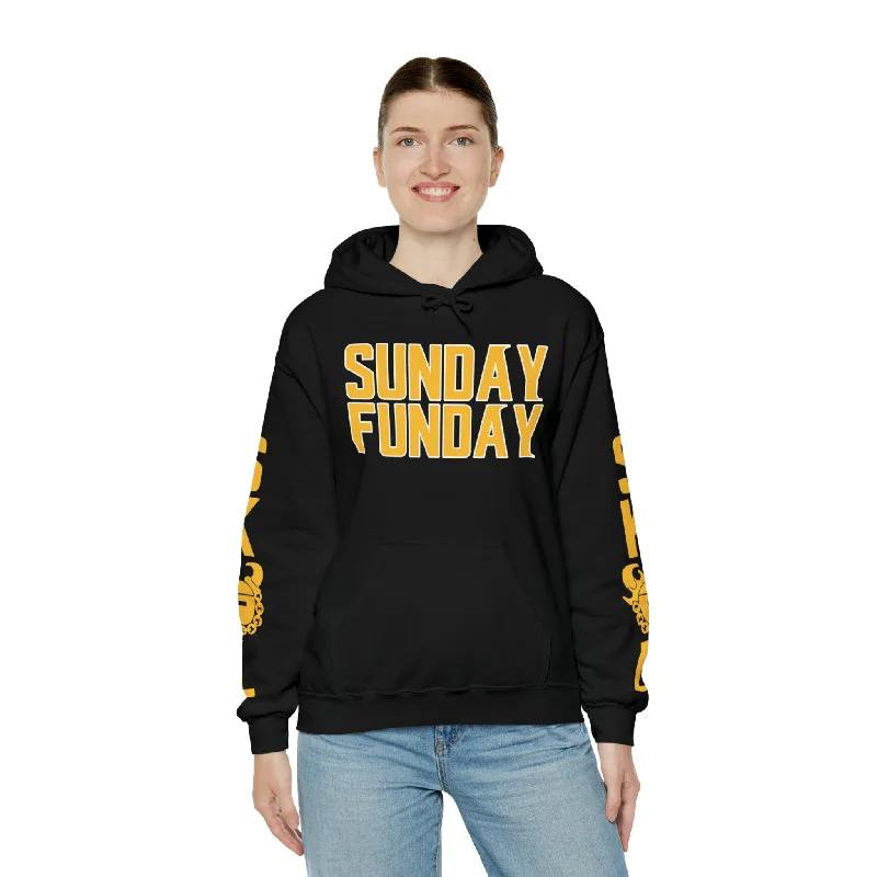 Unisex Heavy Blend™ Hooded Sweatshirt - SUNDAY FUNDAY + Original (Sleeves)