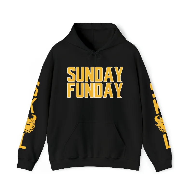 Unisex Heavy Blend™ Hooded Sweatshirt - SUNDAY FUNDAY + Original (Sleeves)