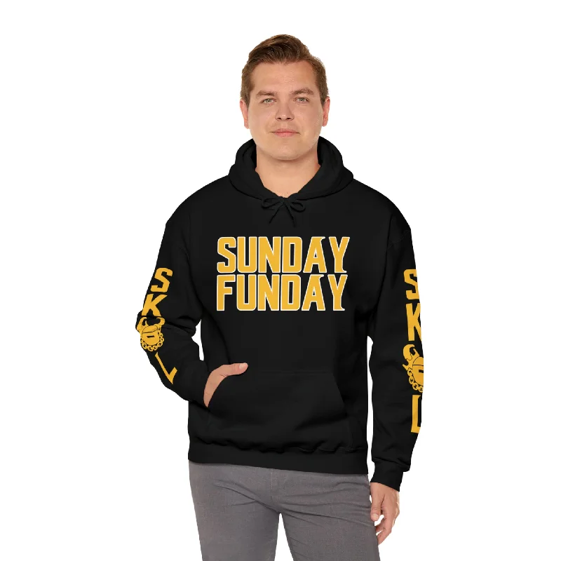 Unisex Heavy Blend™ Hooded Sweatshirt - SUNDAY FUNDAY + Original (Sleeves)