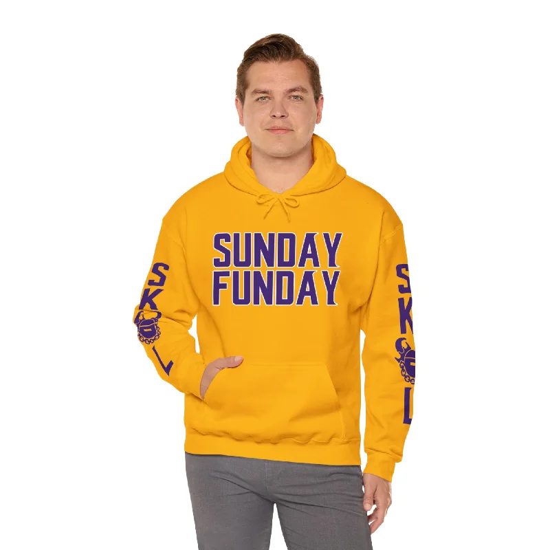 Unisex Heavy Blend™ Hooded Sweatshirt - SUNDAY FUNDAY + Original (Sleeves)